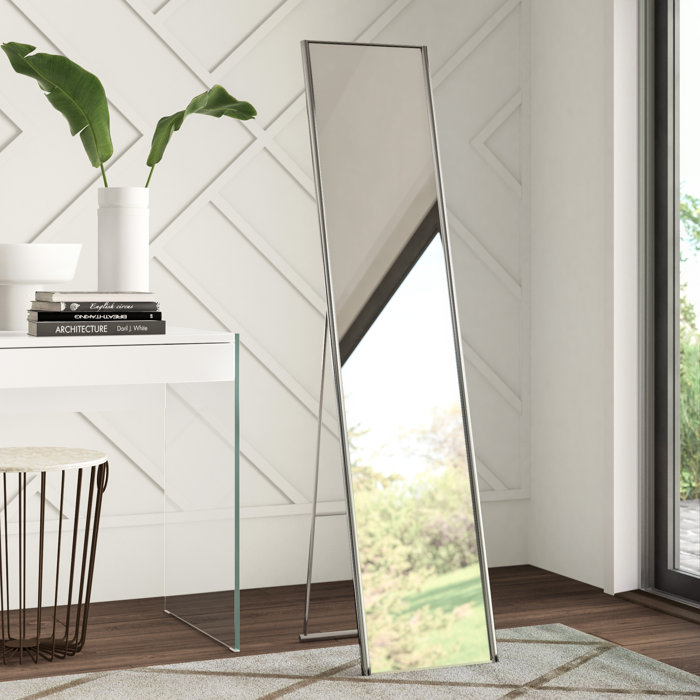 Cliffcrest Modern Contemporary Rectangle Metal Full Length Mirror