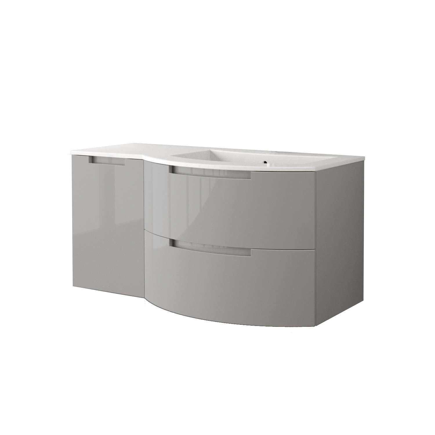 Orren Ellis Maybell 43 Single Left Side Cabinet With Shelf Vanity