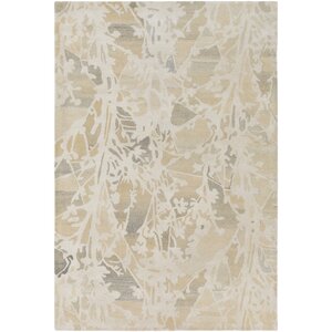 Heather Hand-Tufted Cream/Butter Area Rug