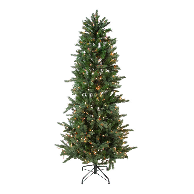 Vickerman 7 5 Green Fir Trees Artificial Christmas Tree With 550 Multi Colored Lights Wayfair