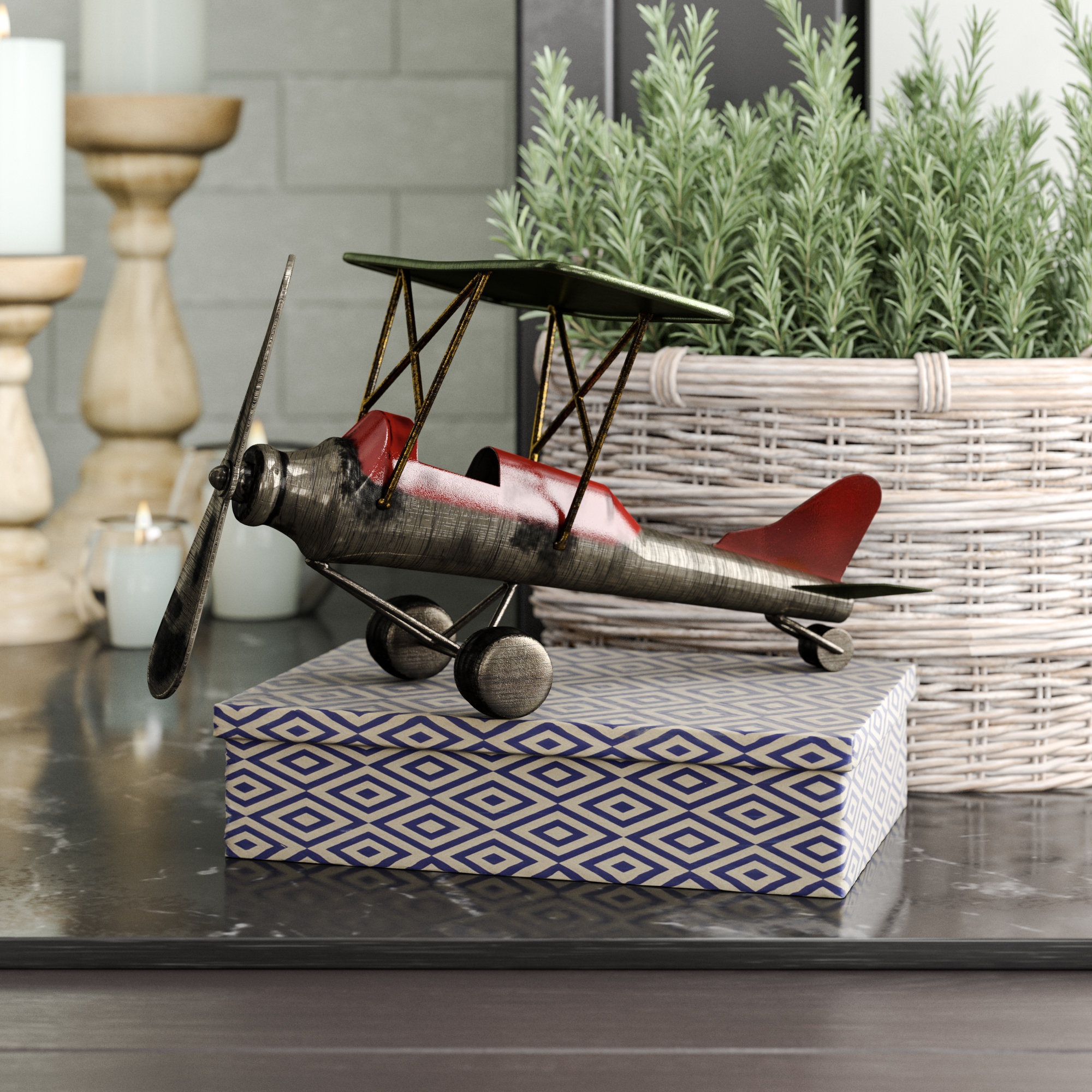 metal airplane model