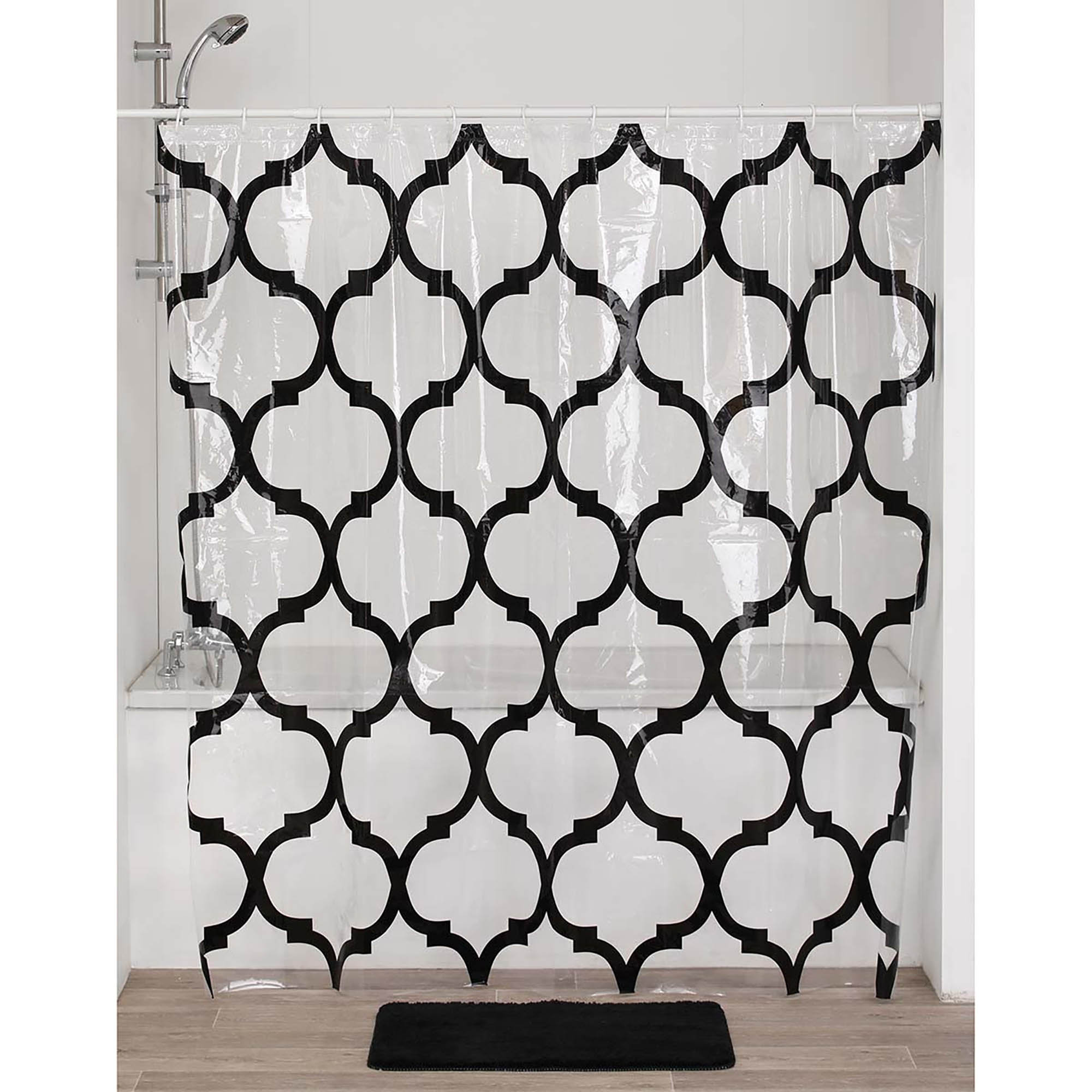 Evideco Abstract Transparent Peva Shower Curtain Wayfair