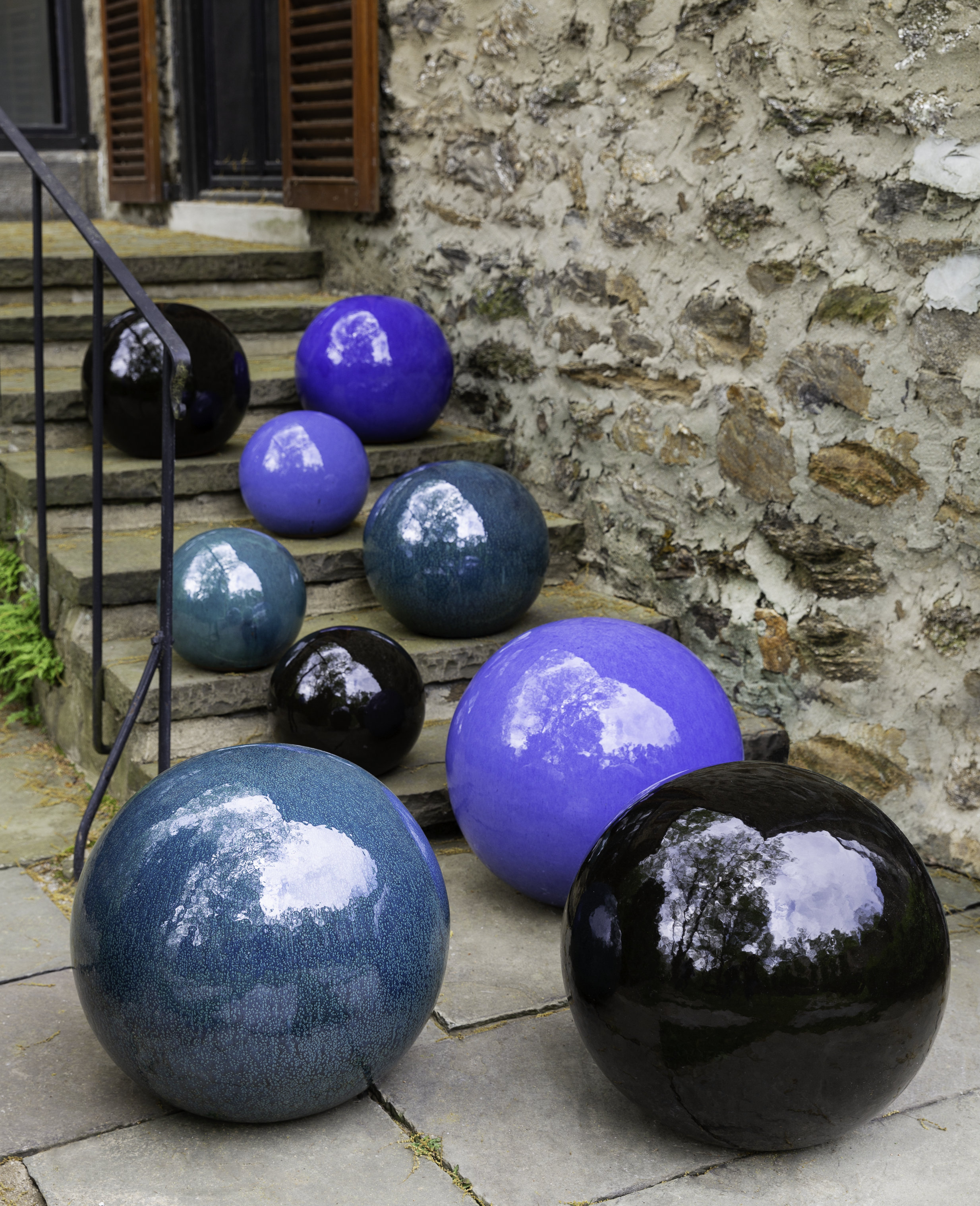 Latitude Run® Glaze Sphere Garden Art & Reviews Wayfair