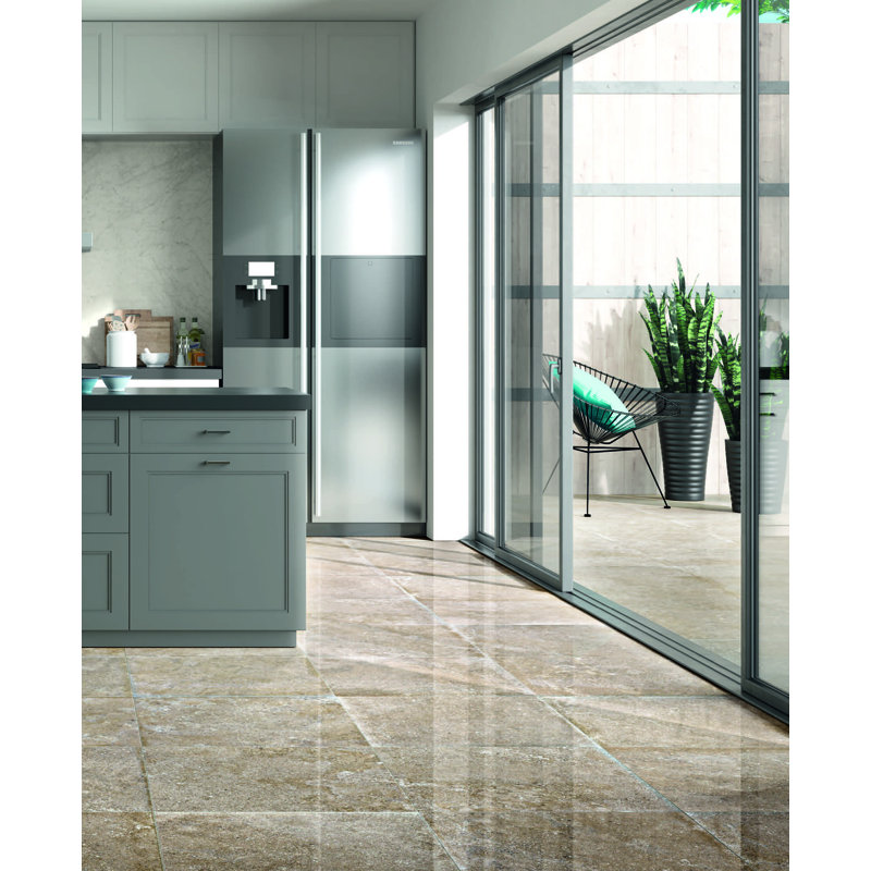 It S Italian Tile Pantheon Natural 24 X 24 Porcelain Field Tile Wayfair