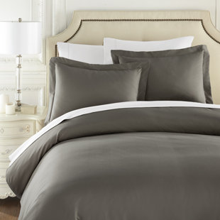 Modern Contemporary Luxury Bedding In Silver Allmodern Quickview