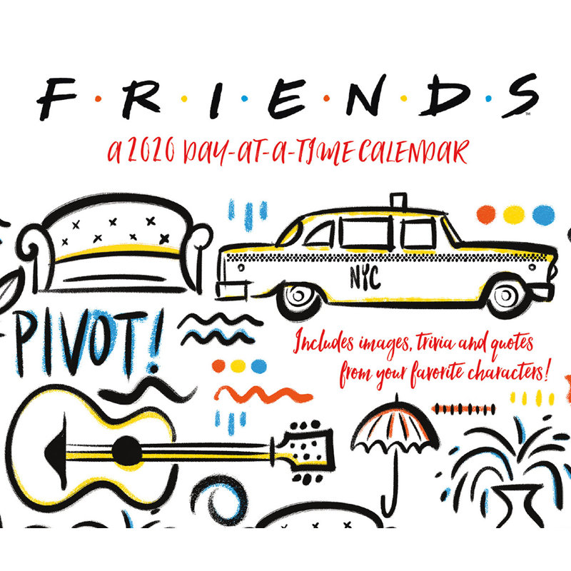 Trends International 2020 Friends Day At A Time Calendar Pad Wayfair