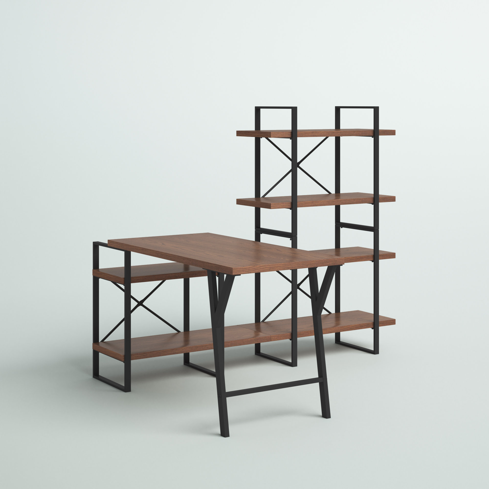 Steelside™ Aldred Reversible LShape Desk Wayfair