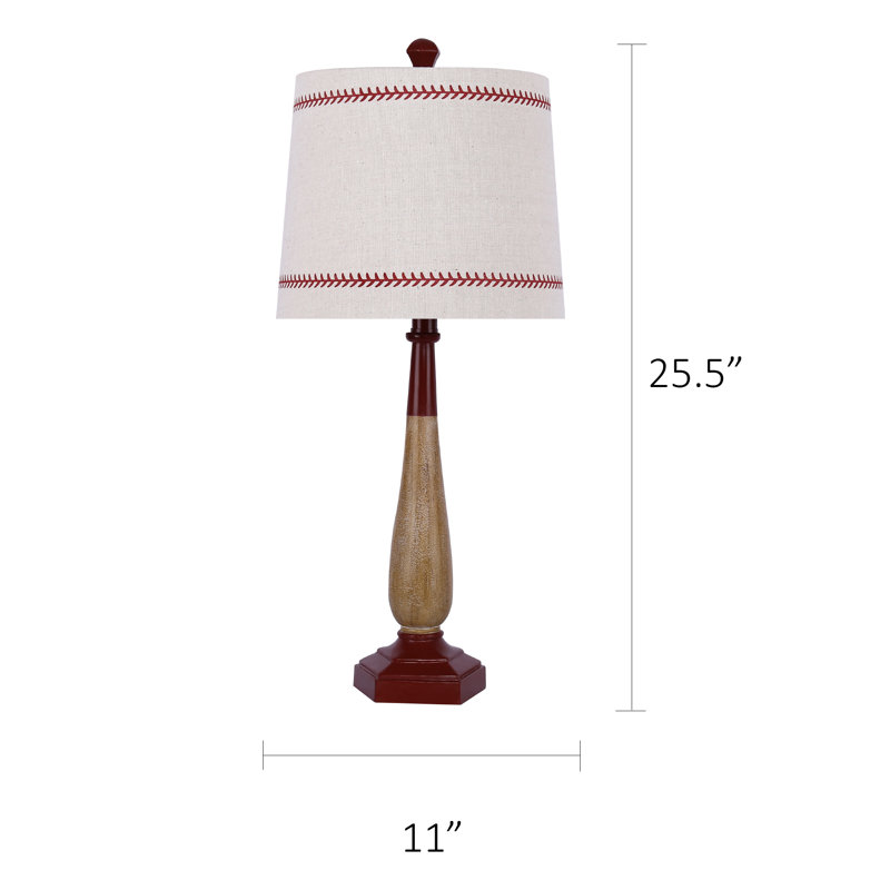 Harriet Bee Morpeth 25 5 Natural Aged Wood Table Lamp Reviews