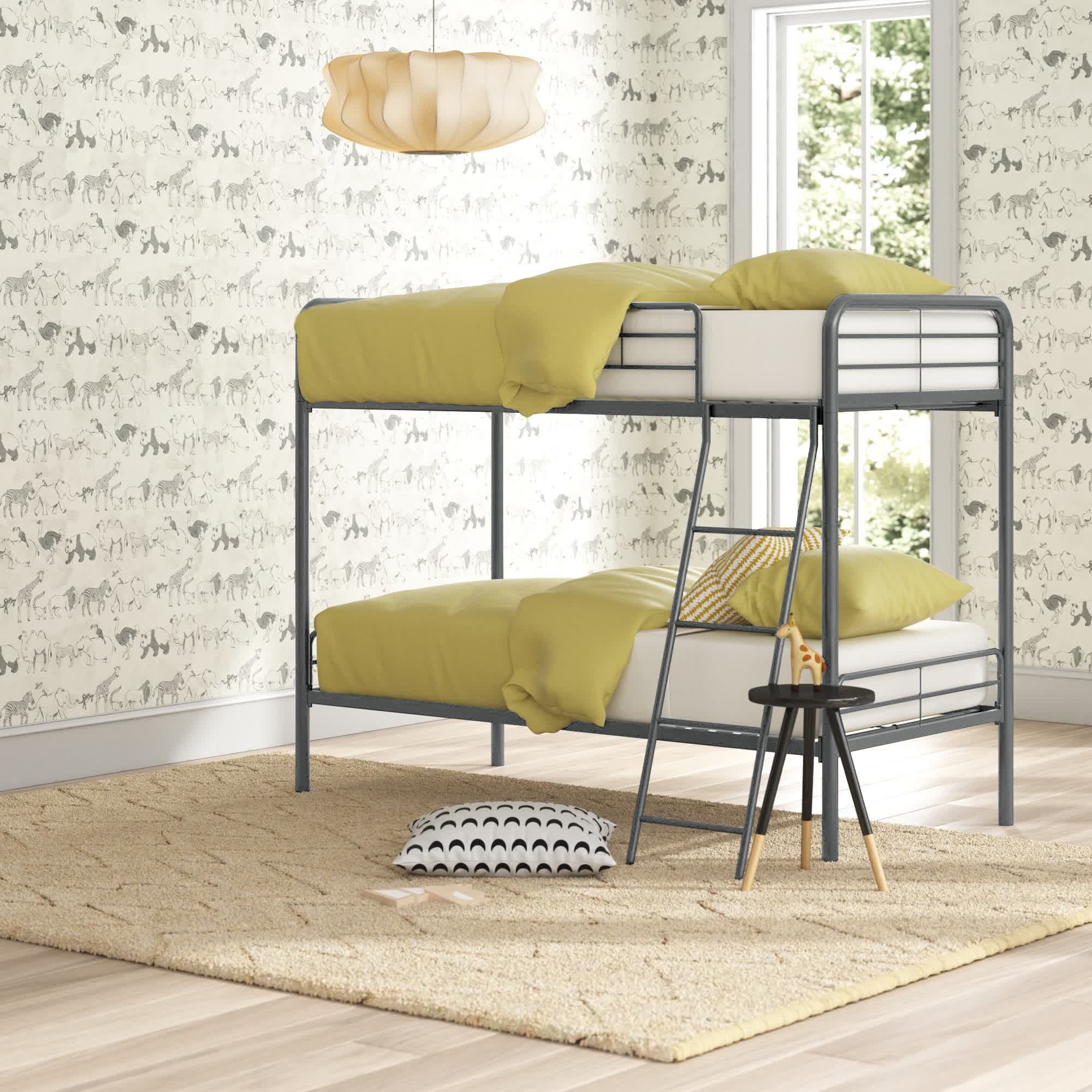 Mack & Milo™ Inko Twin Over Twin Metal Standard Bunk Bed by Mack & Milo™ & Reviews Wayfair