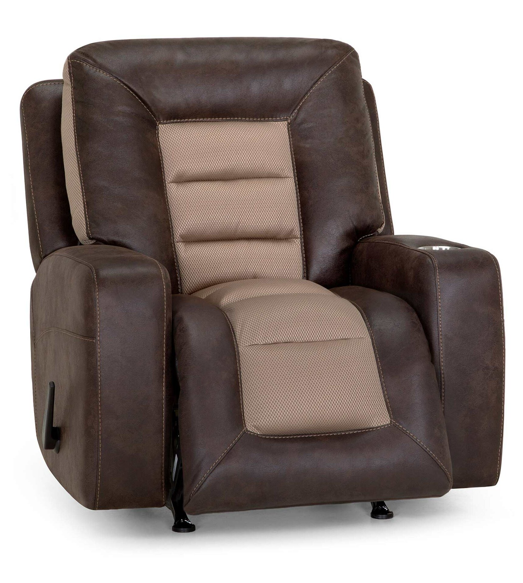 true innovations fabric rocker recliner