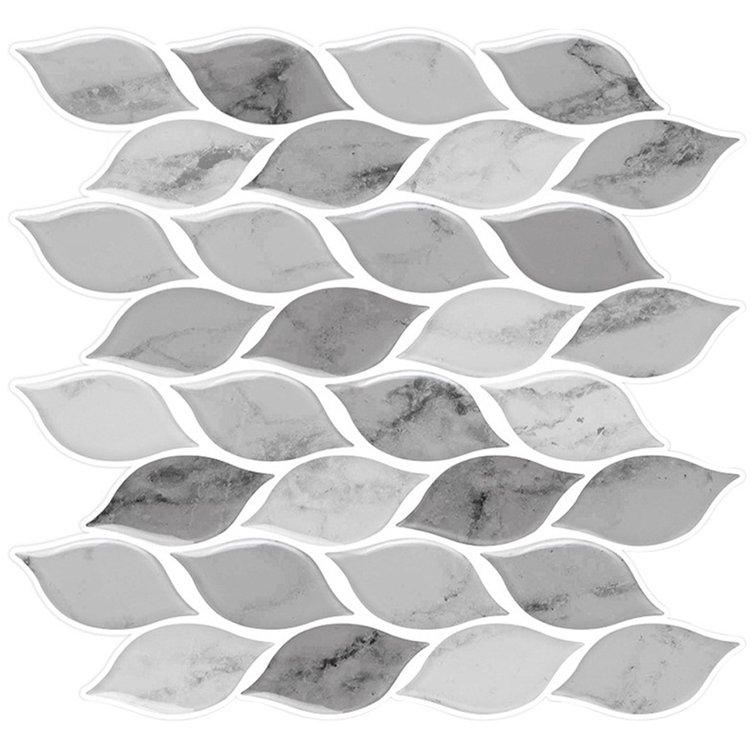 Stick and Go 3D Self Adhesive Mosaic tile Sheet Mosaic Space Grey 