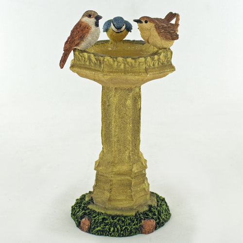 Bird Bath Lugenia Figurine Brambly Cottage