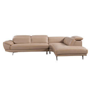 Cana Leather Reclining Sectional by Or..