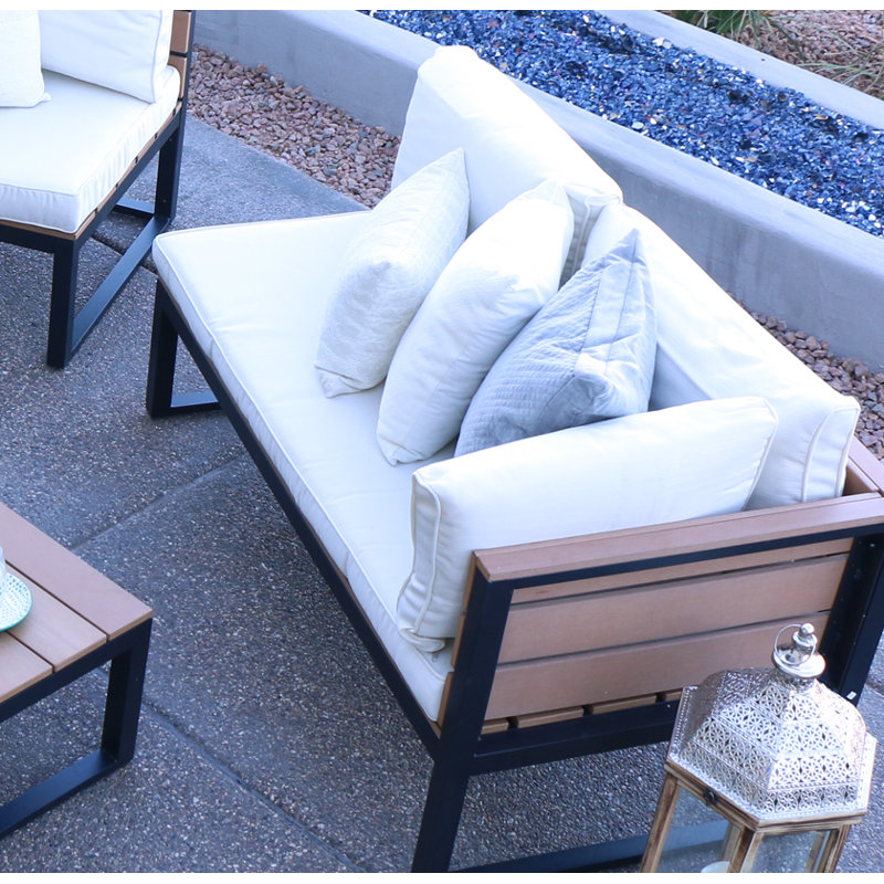 Regina 4 Piece Sofa Seating Group With Cushions Reviews