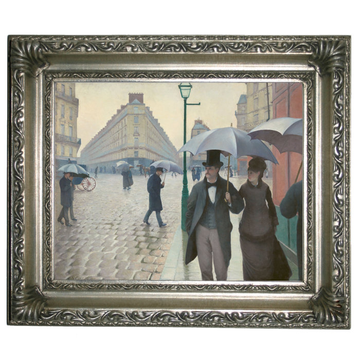 Astoria Grand Paris Street In Rainy Weather 1877 Framed Graphic