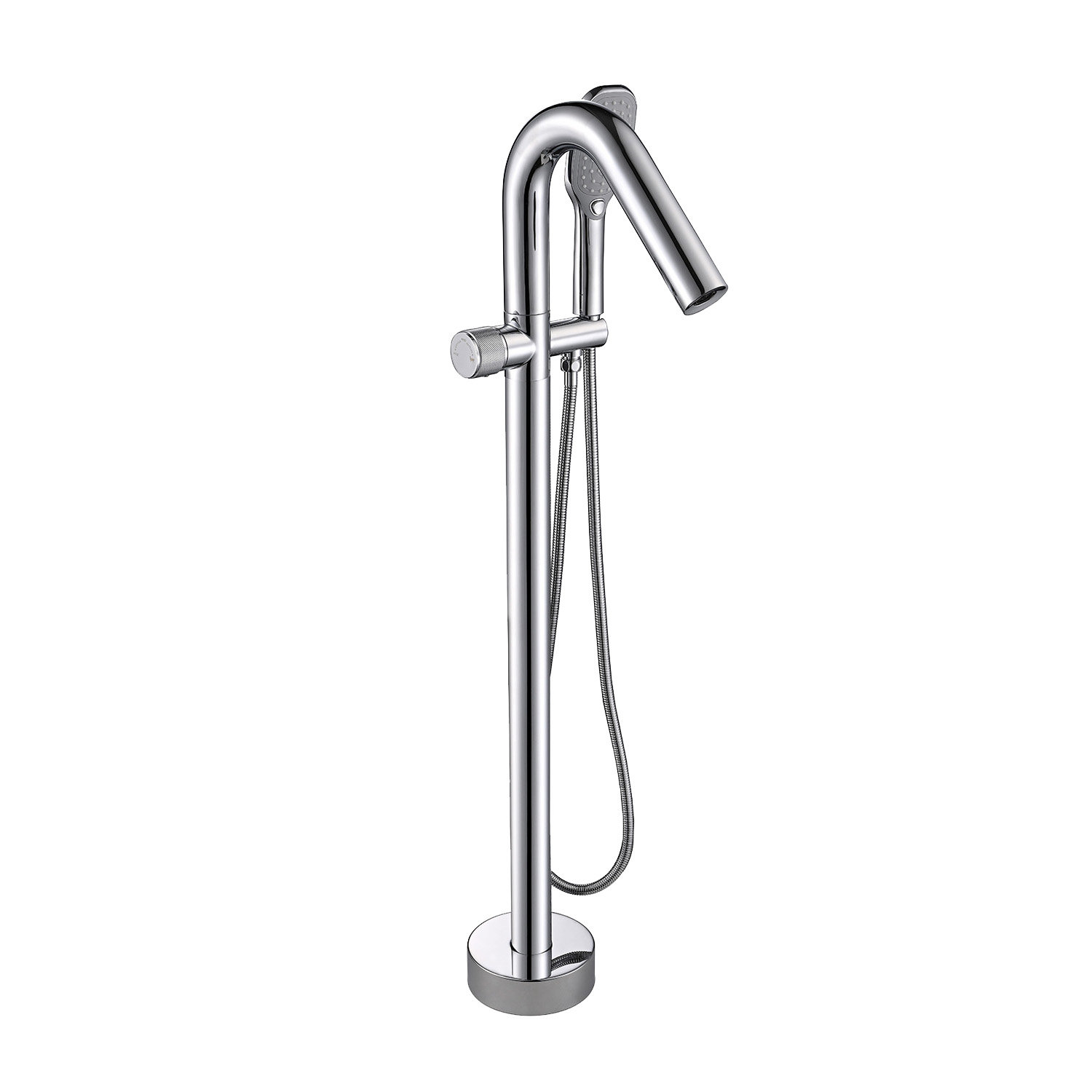 Topcraft Single Handle Floor Mounted Freestanding Tub Filler with