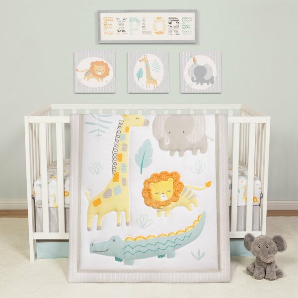 elephant and giraffe baby bedding