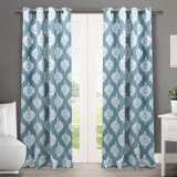 Farmhouse Rustic Teal Curtains Drapes Birch Lane