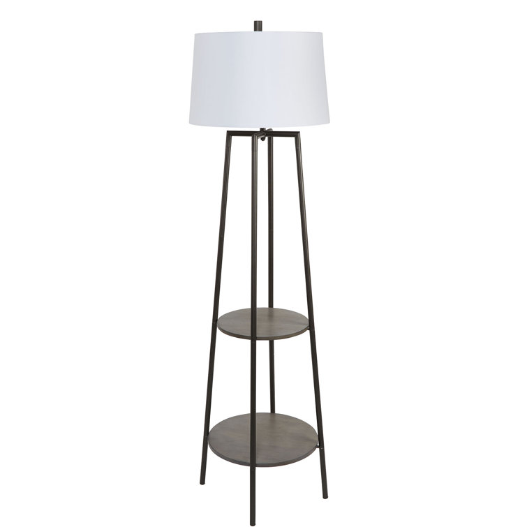 wayfair.com | Korman Floor Lamp with Shelves