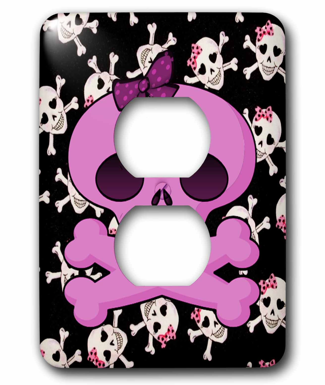 3drose Sugar Skulls 1 Gang Duplex Outlet Wall Plate Wayfair
