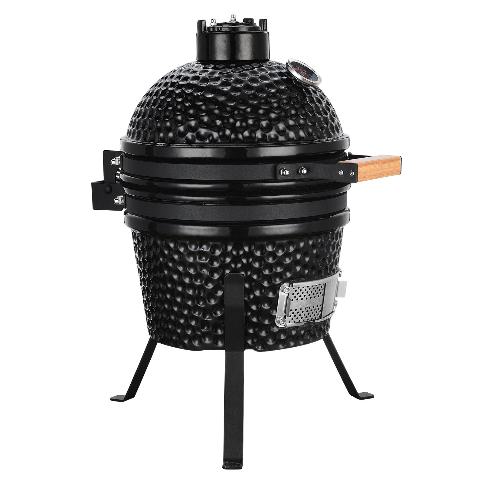 boekje technisch ader ANGELSHORN 13 Inch Kamado Charcoal Grill, Roaster And Smoker. Bbq Grill,Multifunctional  Ceramic Barbecue Grill, Egg Mini Garden Outdoor Portable Kitchen Style,  Without Side Table For Bbq, Camping And Picnic, Black | Wayfair