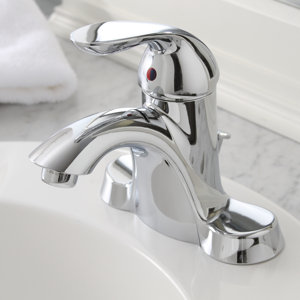 Waterfront Single Handle Centerset Bathroom Faucet with Optional Pop-Up Drain