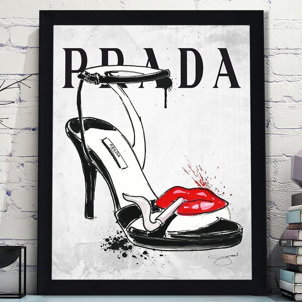 PicturePerfectInternational 'Smoking Shoe Prada' by BY Jodi - Graphic Art |  Wayfair
