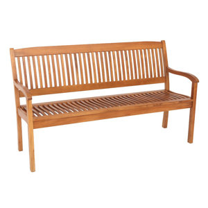 3-Sitzer Bank Lasse aus Holz von Kampen Living