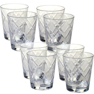 View Diamond 15 Oz Acrylic Whiskey Glass Set of