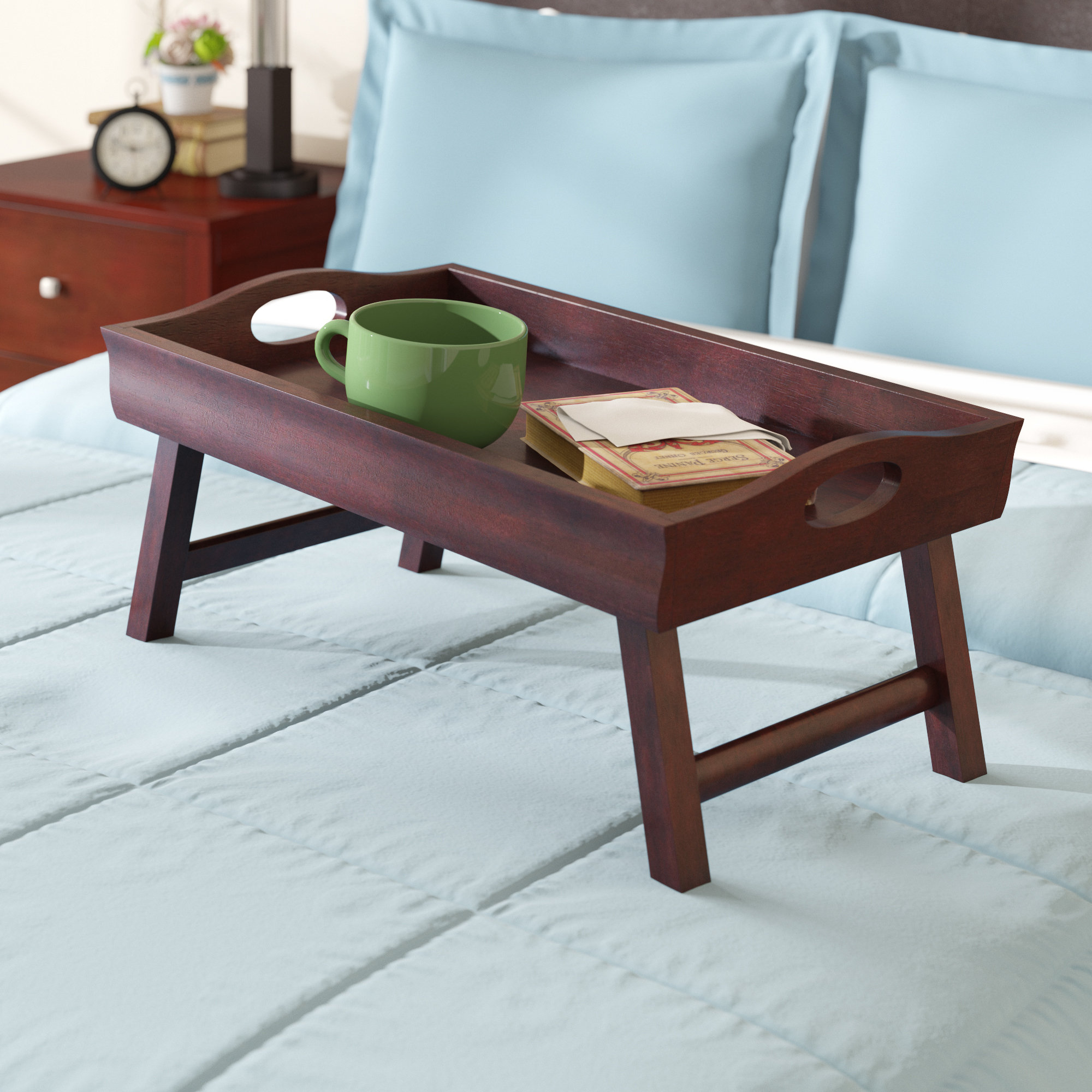 Calahan Bed Tray With Foldable Legs