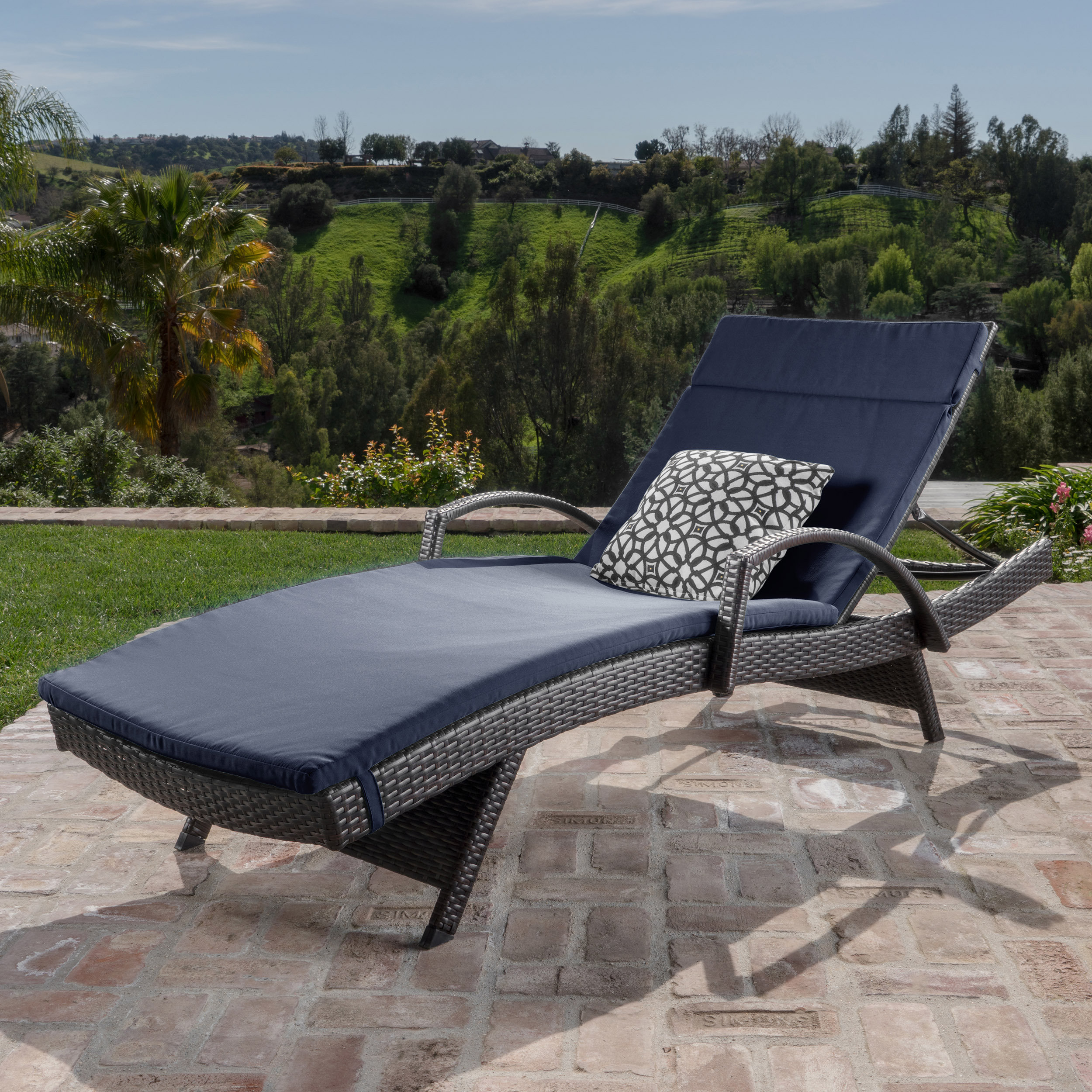 Sol 72 Outdoor Rebello Traditional Chaise Lounge With Cushion Sol 72 Outdoor Rebello Traditional Chaise Lounge With Cushion Reviews Wayfair