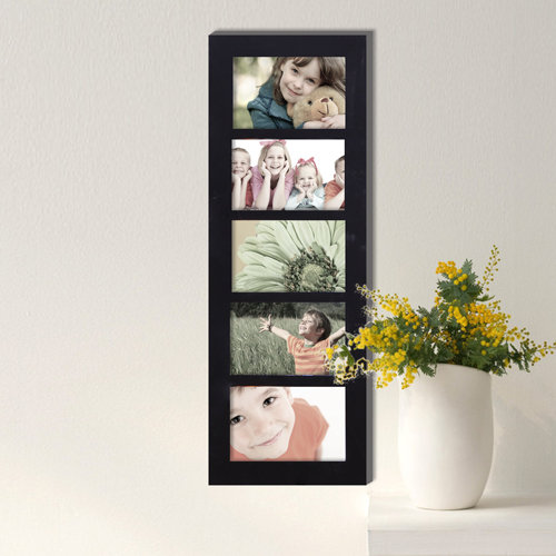 Harpe 5 Opening Wood Photo Collage Wall Hanging Picture Frame Harpe 5 Opening Wood Photo Collage Wall Hanging Picture Frame Reviews Birch Lane