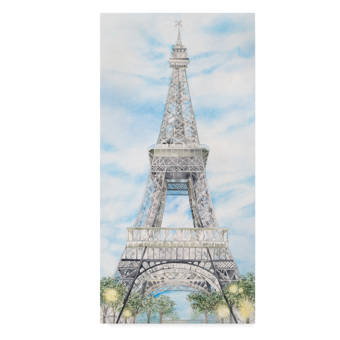 Charlton Home Eiffel Tower Centered Acrylic Painting Print On