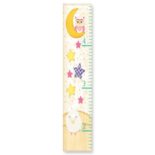 Moon And Stars Nursery Decor Wayfair Kleckner Owl On The Moon Stars And Sheep Growth Chart