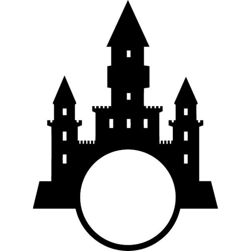 Design With Vinyl Disney Castle In A Hole Cartoon Character Wall Sticker Art Design Decal For Girls Boys Kids Room House Fun Home Decor Wall Art Vinyl Size 40x20 Inch Wayfair