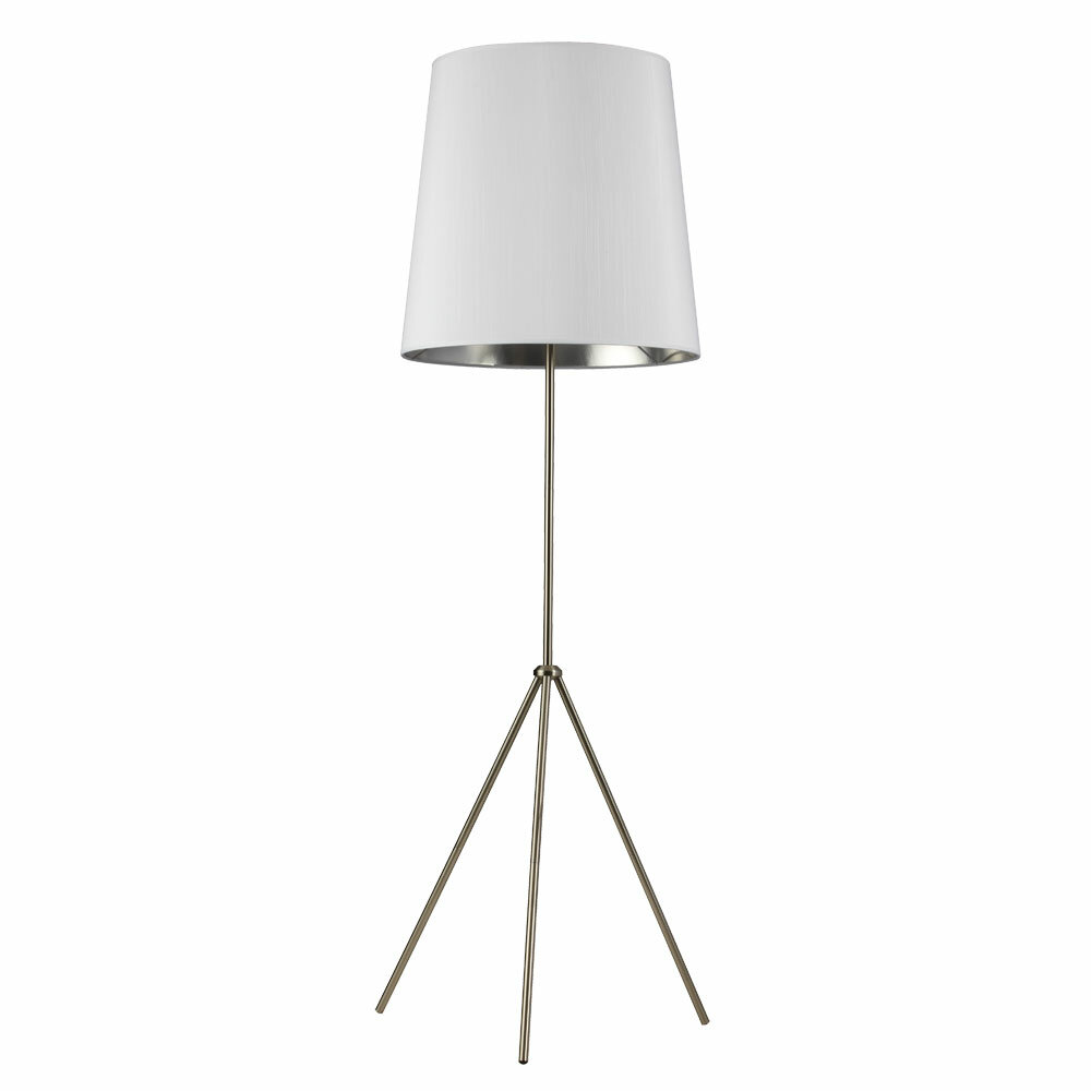 chrome tripod floor lamp