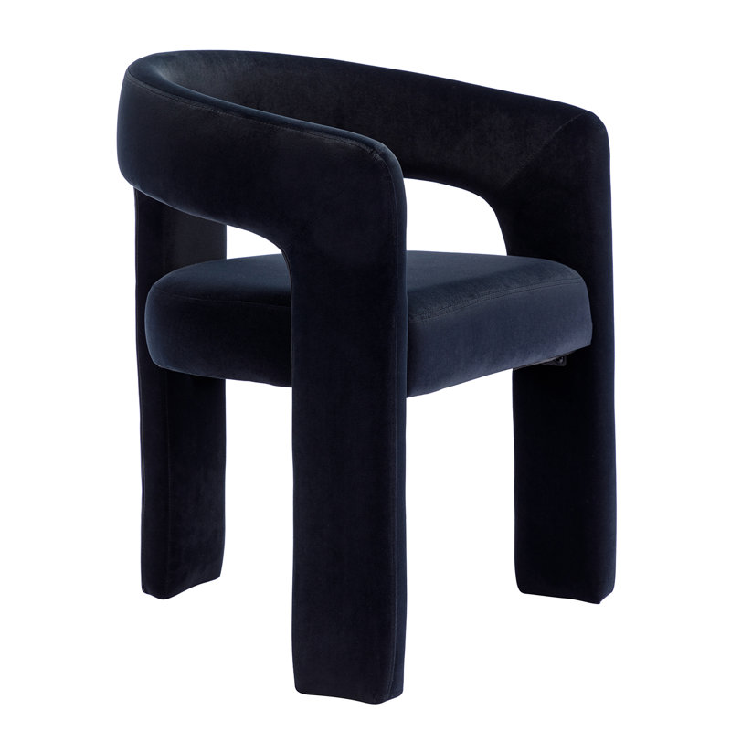 Dalpat Velvet Iron Arm Chair Upholstery Color: Black Velvet