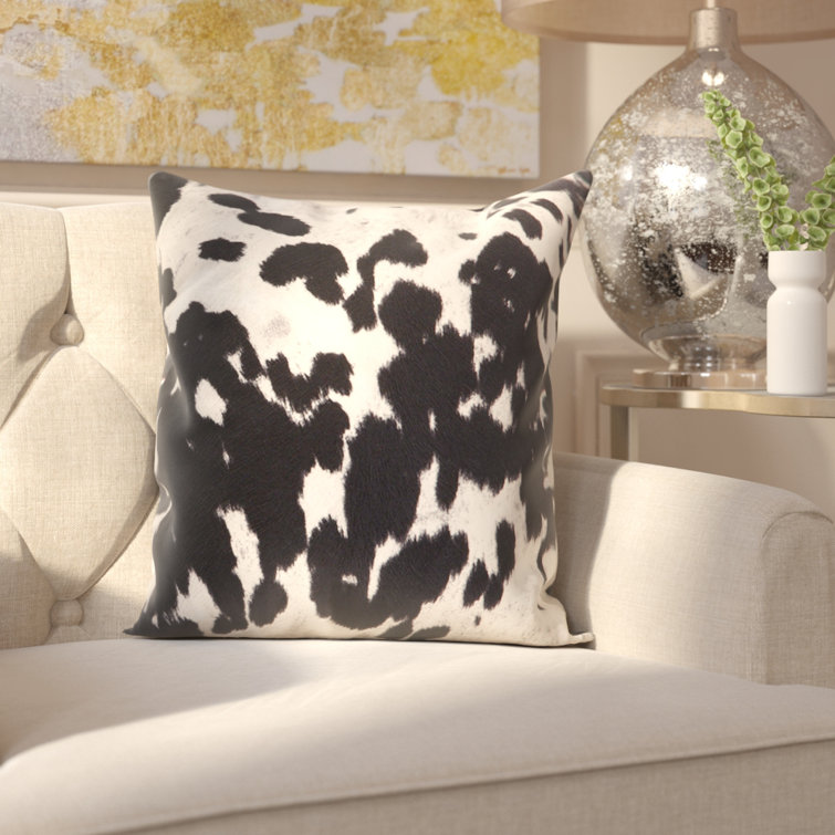 cow print throw pillows