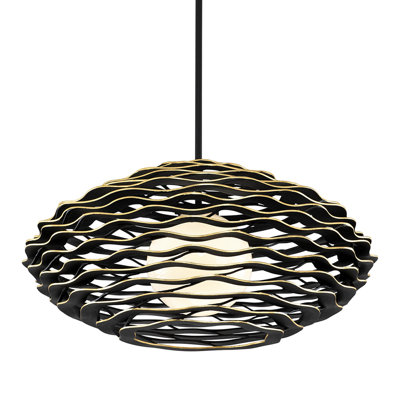 Luma 1-Light Geometric Pendant Corbett Lighting Size: 20" H x 40" W x 40" D
