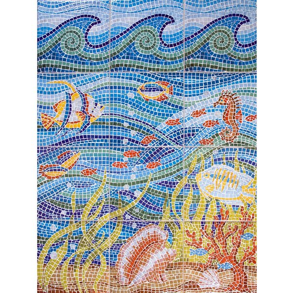 24 x 18 Mural Ceramic Backsplash Ocean Decor Tile #347 