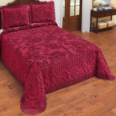 Antonia Marron !00% Cotton Single Piece Coverlet/Bedspread Set