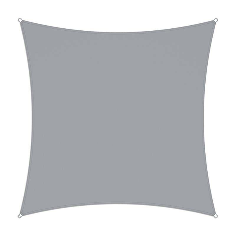 Colourtree Customize Waterproof 14' x 14' Square Sun Shade Sail Size: 14' x 20', Shade Color: Beige