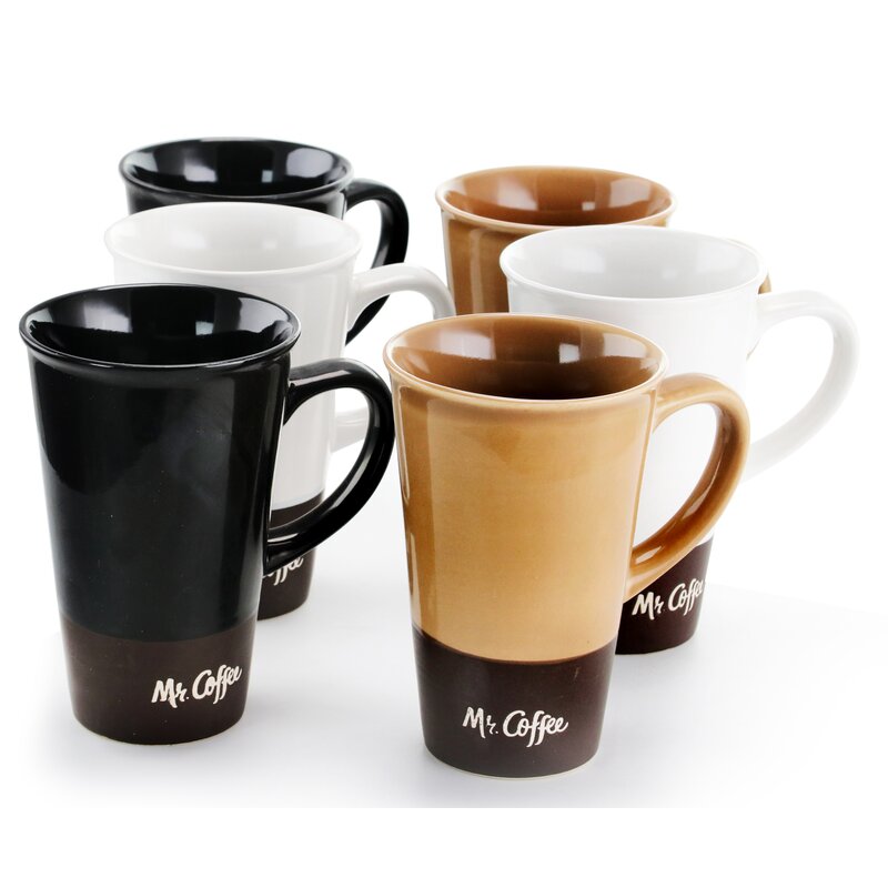 Mr Coffee Cafe Zortea 16 Oz 6 Piece Coffee Mug Set Reviews Wayfair