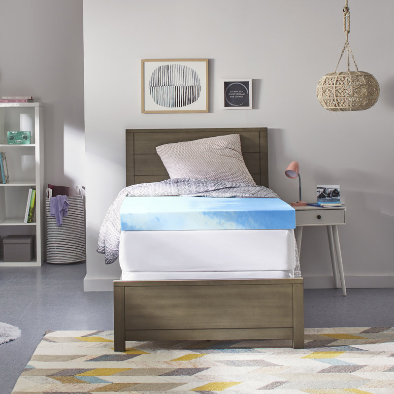 Comfort Revolution 4 Gel Memory Foam Mattress Topper Reviews Wayfair