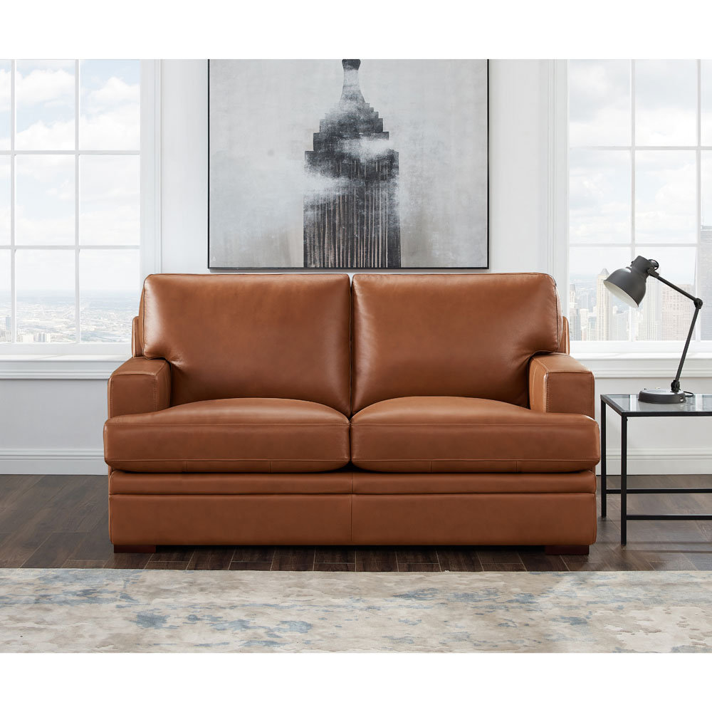 Latitude Run® 68'' Leather Loveseat Wayfair