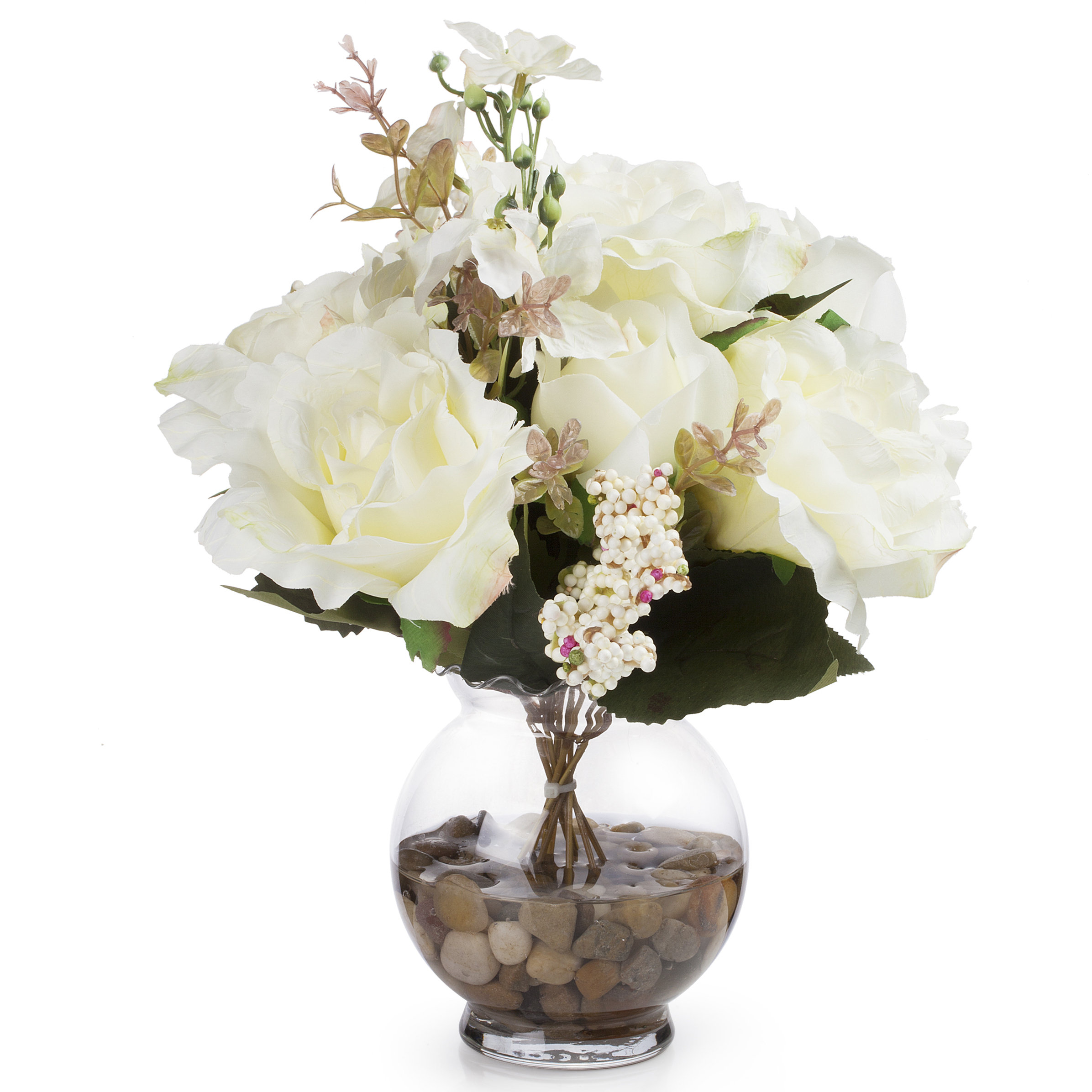 silk flower arrangements in vases