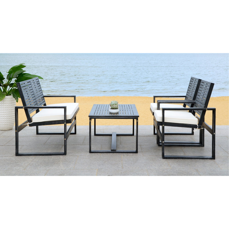 Beachcrest Home Evenson 4 Piece Sofa Seating Group With Cushions