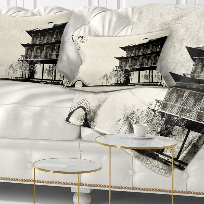 East Urban Home Chinese Landscape Printed Chinese Ink Painting