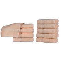 7 Pieces Egyptian Cotton Ribbon Bath Towels Set Glove Mitt Multi-Colours 