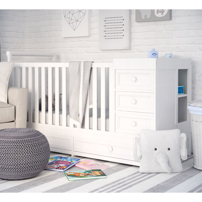 Wayfair Viv Rae Shiloh 2 In 1 Convertible Crib And Changer Shiloh 2 In 1 Convertible Crib And Changer